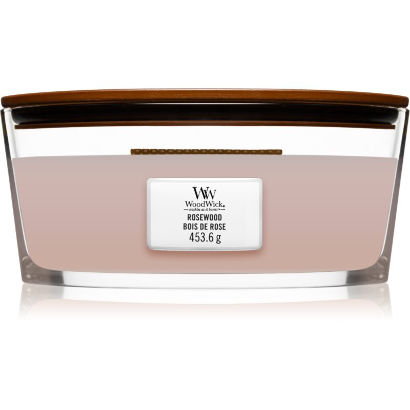 Woodwick Rosewood vonná svíčka s dřevěným knotem (hearthwick) 453.6 g
