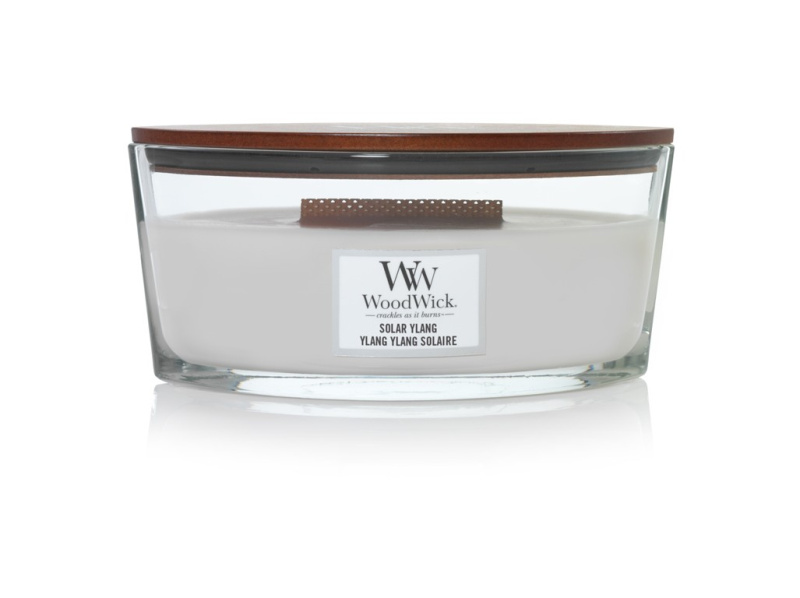 Woodwick Solar Ylang vonná svíčka s dřevěným knotem (hearthwick) 453.6 g