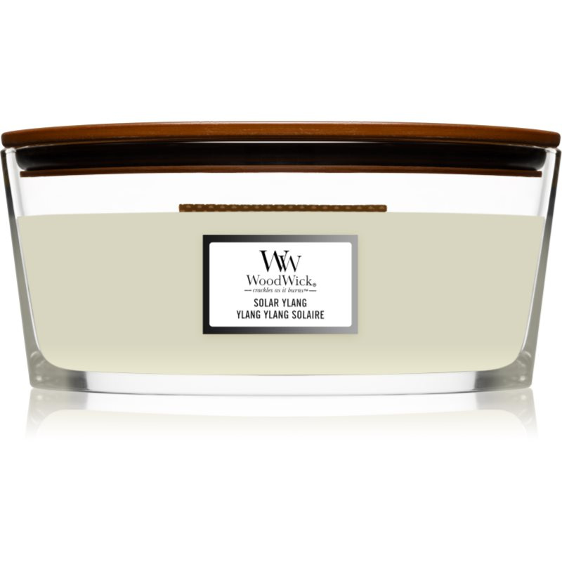 Woodwick Solar Ylang vonná svíčka s dřevěným knotem (hearthwick) 453.6 g