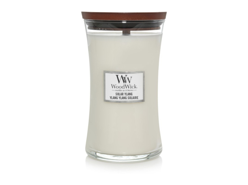 Woodwick Solar Ylang vonná svíčka s dřevěným knotem 609.5 g