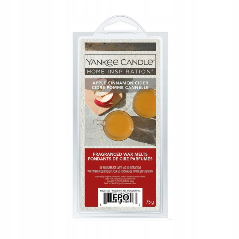 Yankee Candle Vonný vosk Apple Cinnamon Cider 75 g