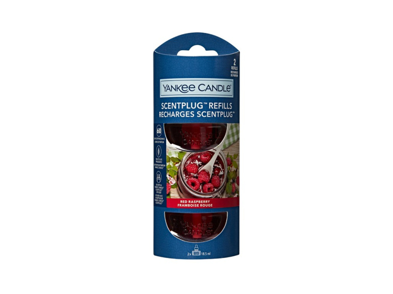 Yankee Candle Red Raspberry Refill náplň do elektrického difuzéru 2x18,5 ml