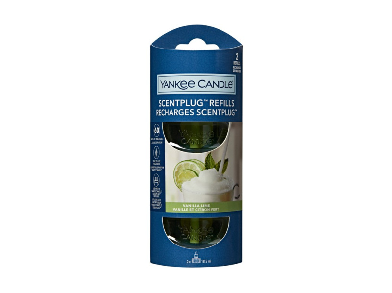 Yankee Candle Vanilla Lime Refill náplň do elektrického difuzéru 2x18,5 ml