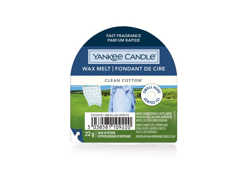 Yankee Candle Clean Cotton vosk do aromalampy 22 g