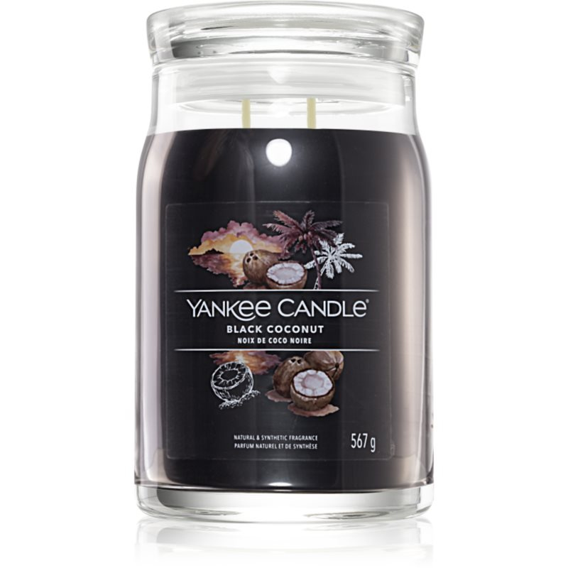 Yankee Candle Black Coconut vonná svíčka Signature 567 g