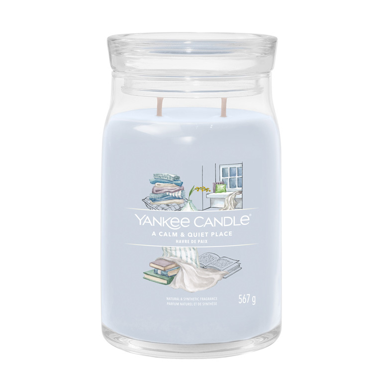 Yankee Candle A Calm & Quiet Place vonná svíčka Signature 567 g