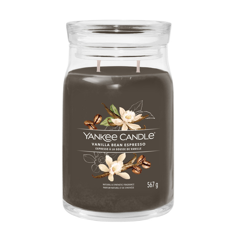 Yankee Candle Vanilla Bean Espresso vonná svíčka Signature 567 g