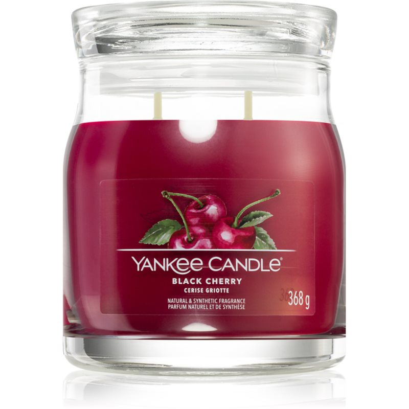Yankee Candle Black Cherry vonná svíčka Signature 368 g
