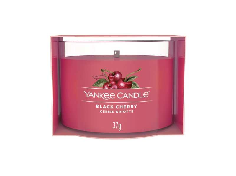 Yankee Candle Black Cherry votivní svíčka glass 37 g