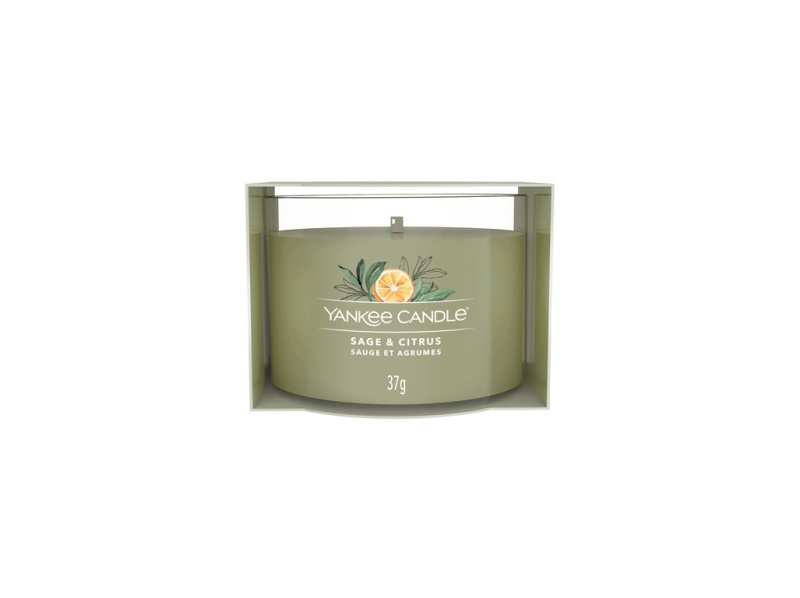 Yankee Candle Sage & Citrus votivní svíčka Signature 37 g