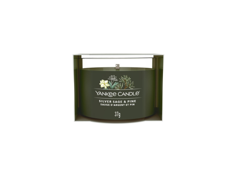 Yankee Candle Silver Sage & Pine vonná svíčka Signature 37 g