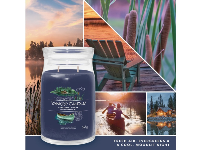 Yankee Candle Lakefront Lodge vonná svíčka Signature 567 g