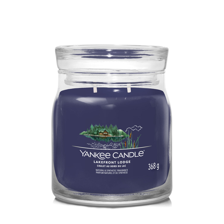 Yankee Candle Lakefront Lodge vonná svíčka Signature 368 g