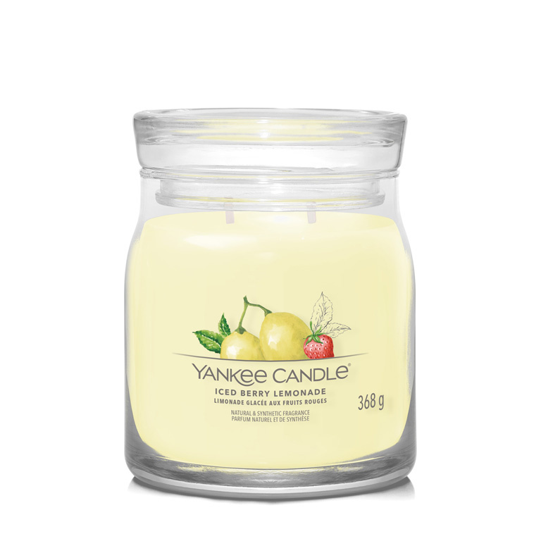 Yankee Candle Iced Berry Lemonade vonná svíčka Signature 368 g