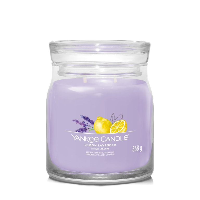 Yankee Candle Lemon Lavender vonná svíčka Signature 368 g