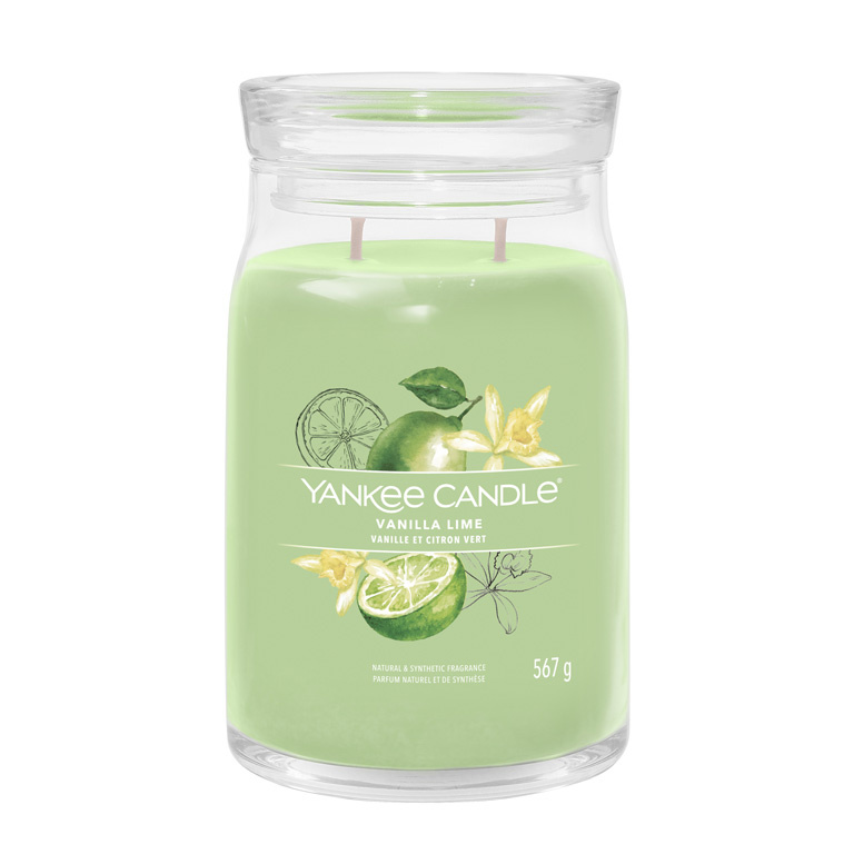 Yankee Candle Vanilla Lime vonná svíčka Signature 567 g