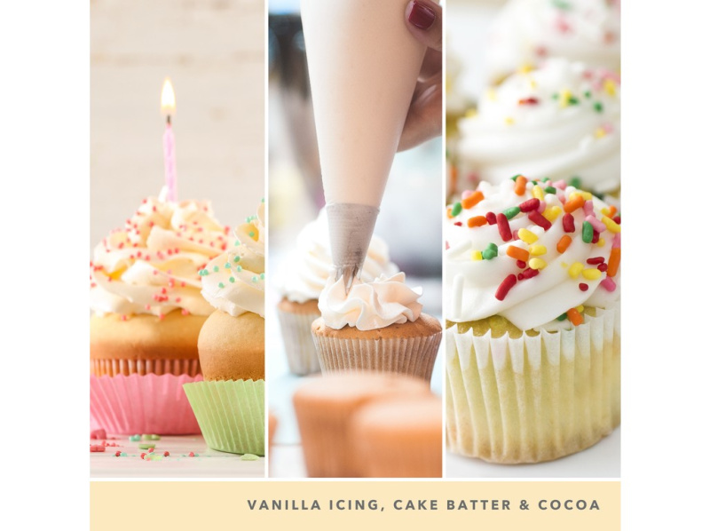 YANKEE CANDLE Signature Vonná svíčka střední 2 knoty Vanilla Cupcake 368 g