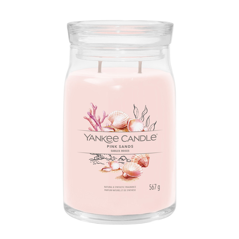 Yankee Candle Pink Sands vonná svíčka Signature 567 g