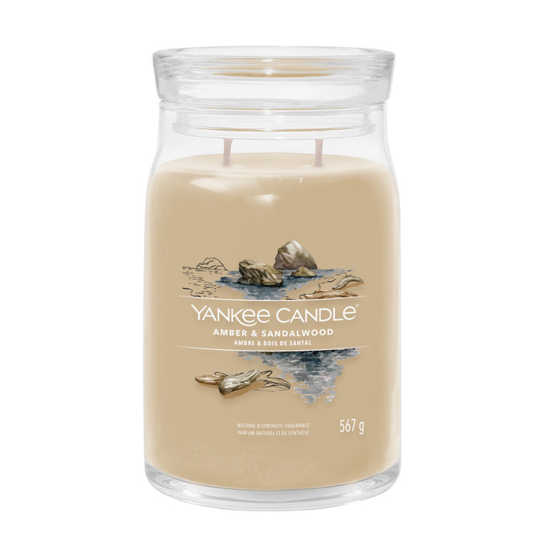Yankee Candle Amber & Sandalwood vonná svíčka 567 g