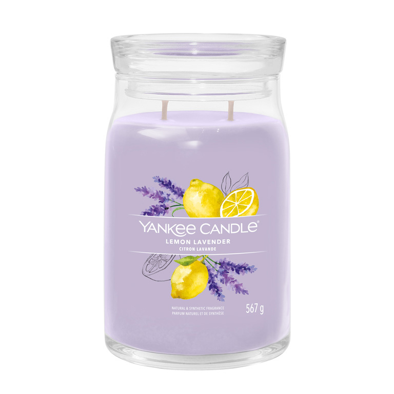 Yankee Candle Lemon Lavender vonná svíčka Signature 567 g