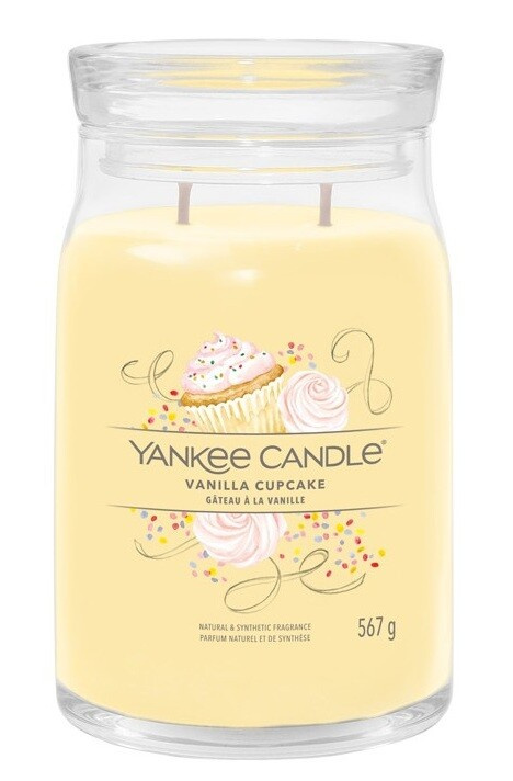Yankee Candle Vanilla Cupcake vonná svíčka Signature 567 g