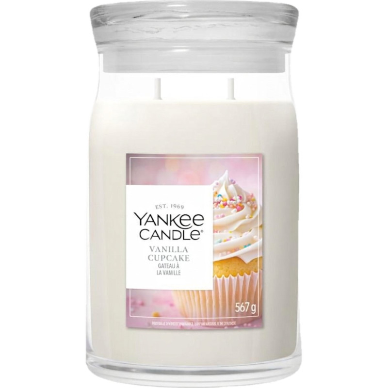 Yankee Candle Vanilla Cupcake vonná svíčka Signature 567 g
