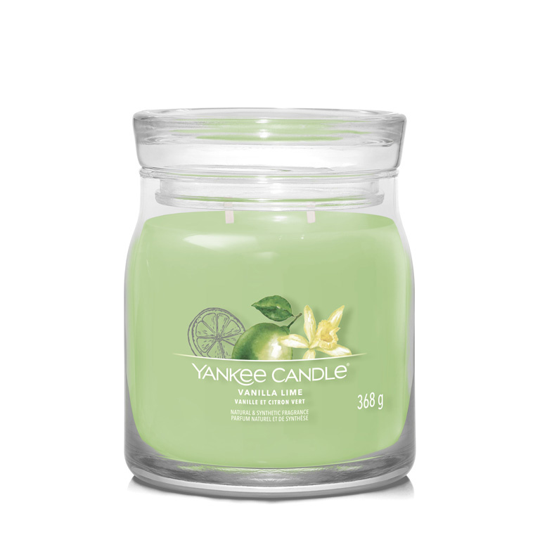 Yankee Candle Vanilla Lime vonná svíčka Signature 368 g
