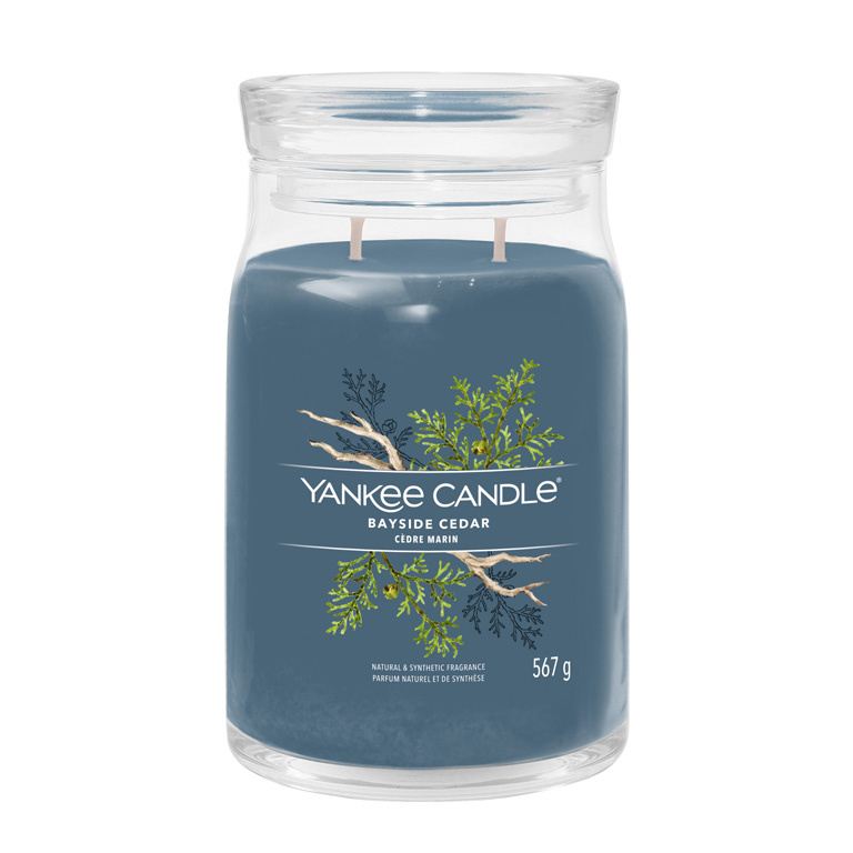 Yankee Candle Bayside Cedar vonná svíčka Signature 567 g
