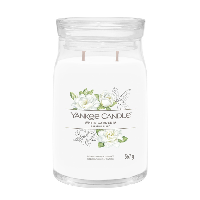 Yankee Candle White Gardenia vonná svíčka Signature 567 g