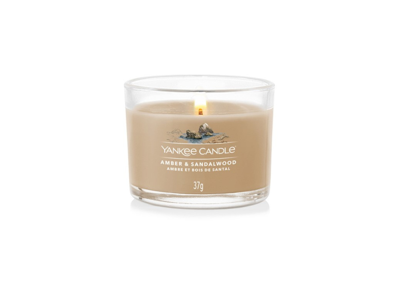 Yankee Candle Amber & Sandalwood votivní svíčka 37 g