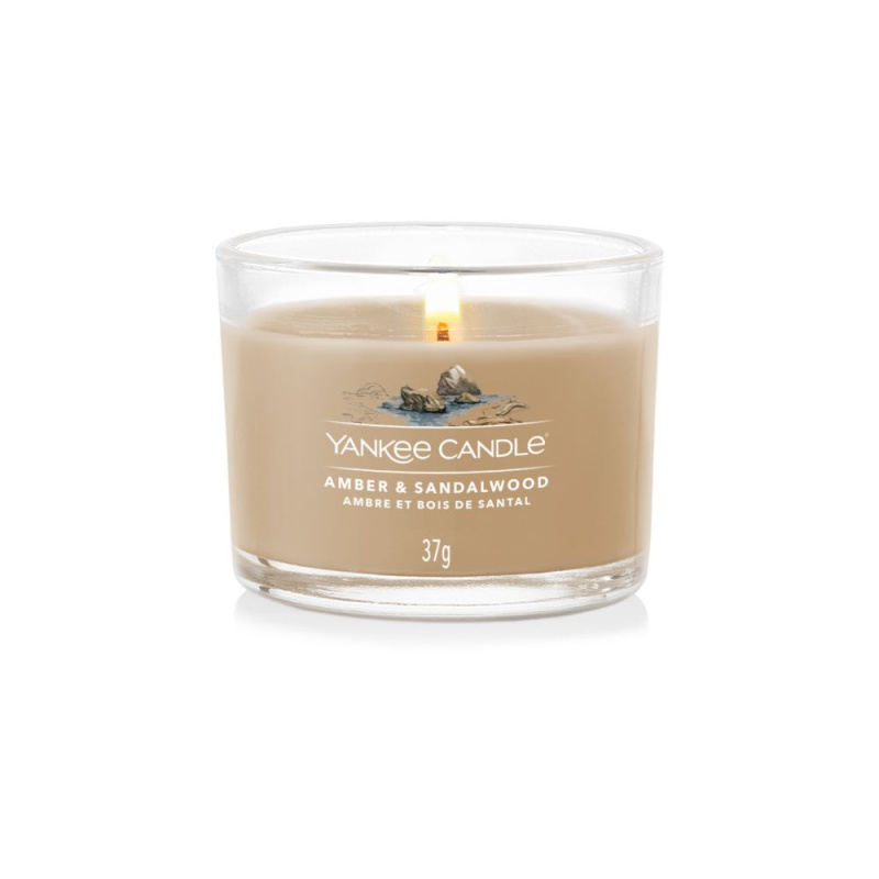 Yankee Candle Amber & Sandalwood votivní svíčka 37 g