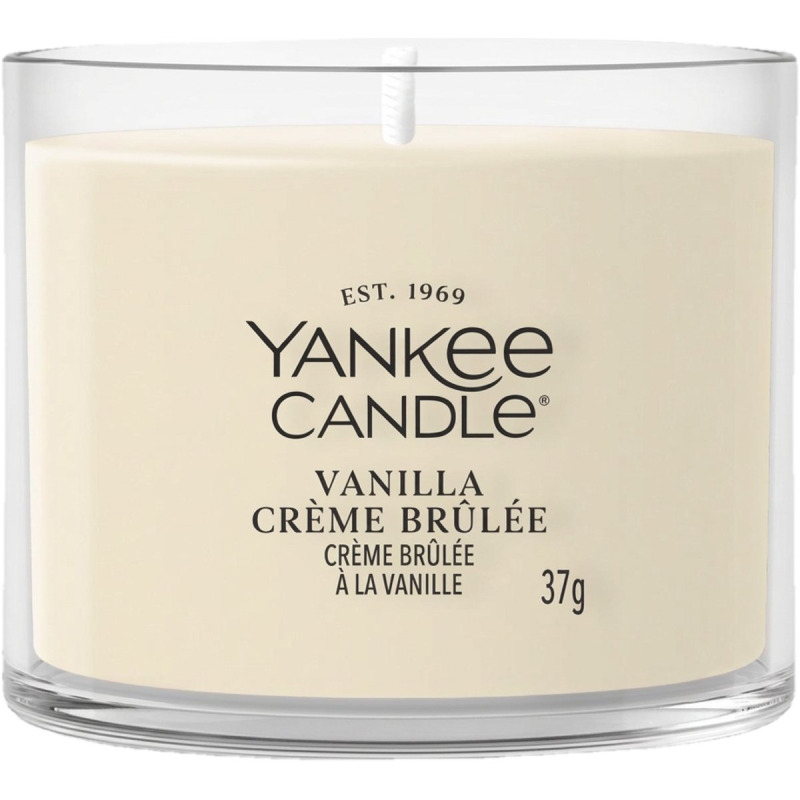 Yankee Candle Vanilla Crème Brûlée votivní svíčka glass 37 g