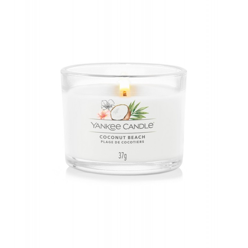 Yankee Candle Coconut Beach votivní svíčka glass 37 g