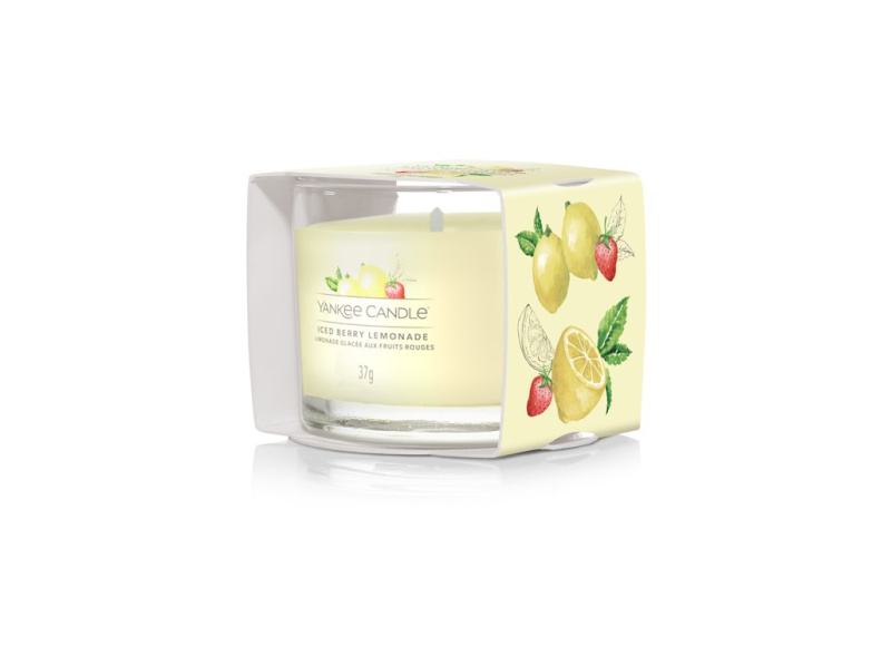 Yankee Candle Iced Berry Lemonade votivní svíčka glass 37 g