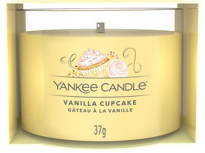 Yankee Candle Vanilla Cupcake votivní svíčka glass 37 g