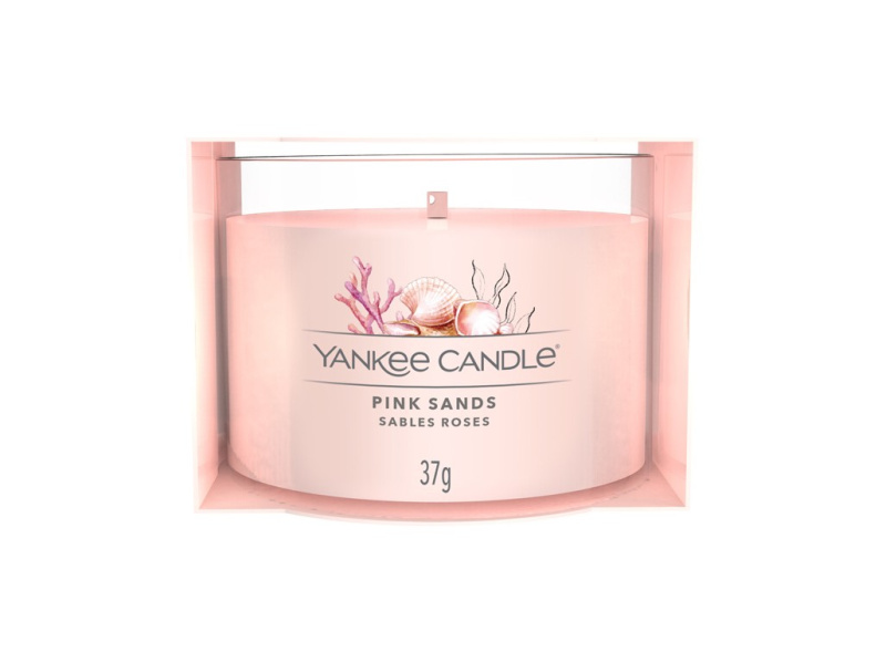 Yankee Candle Pink Sands votivní svíčka glass 37 g