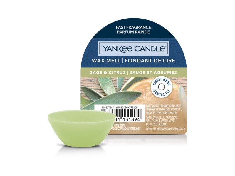 Yankee Candle Sage & Citrus vosk do aromalampy 22 g