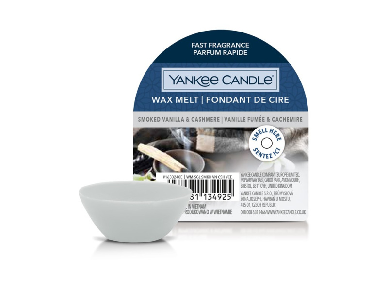 Yankee Candle Smoked Vanilla & Cashmere vosk do aromalampy 22 g