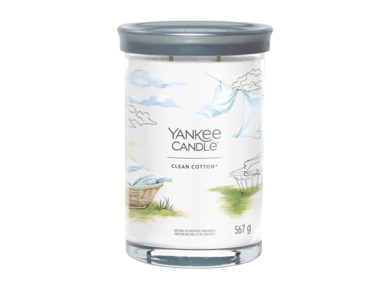Yankee Candle Vonná svíčka Clean Cotton 2 knoty 567 g