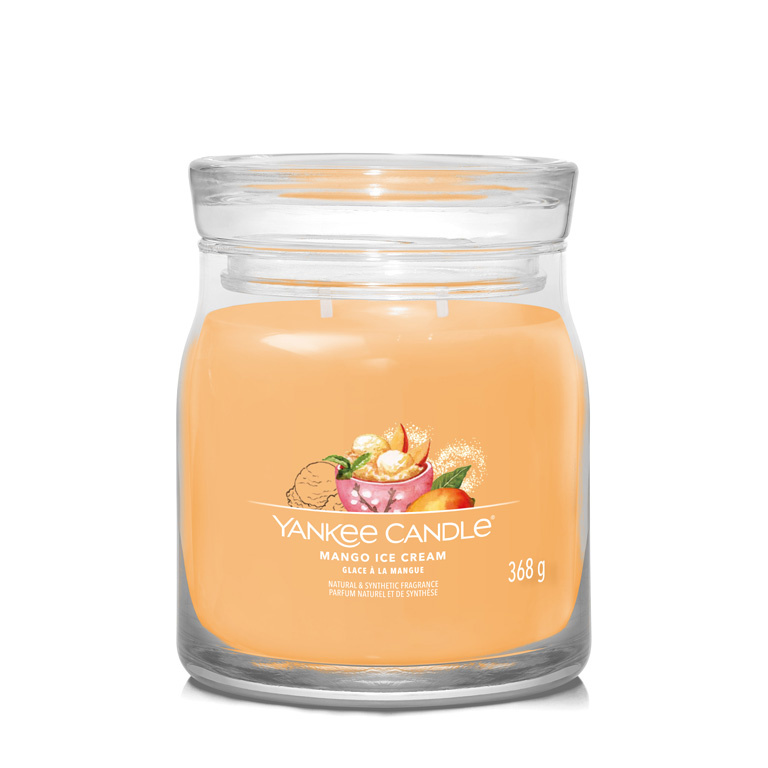 Yankee Candle Mango Ice Cream vonná svíčka Signature 368 g
