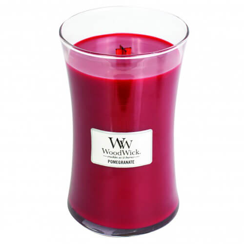 Woodwick Pomegranate vonná svíčka s dřevěným knotem 609,5 g