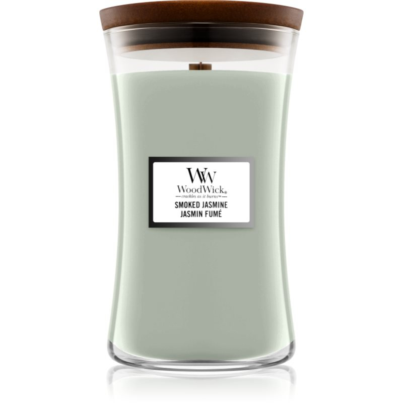 Woodwick Smoked Jasmine vonná svíčka s dřevěným knotem 609,5 g