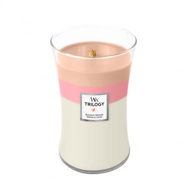 Woodwick Trilogy Blooming Orchard vonná svíčka 609.5 g