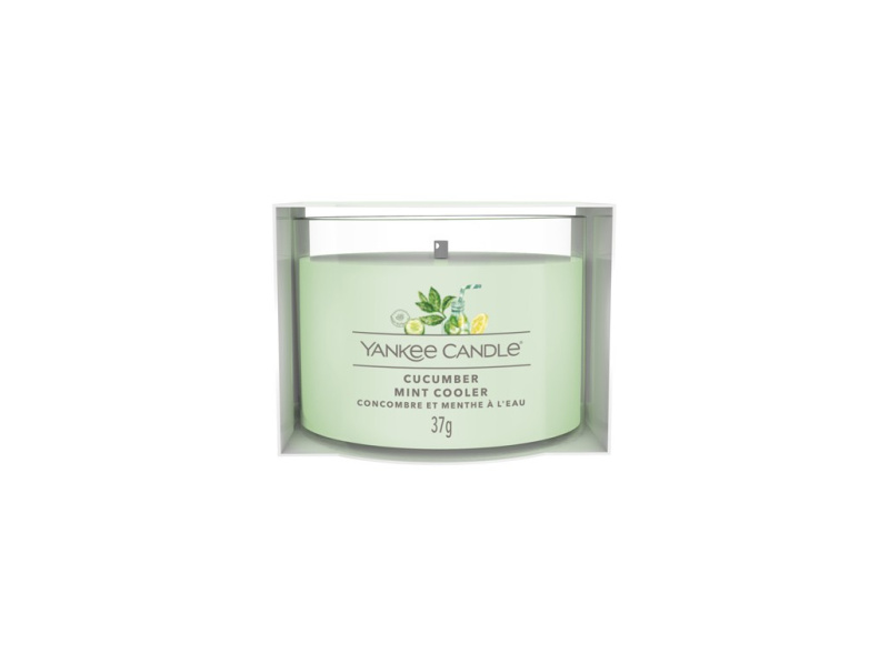 YANKEE CANDLE VOTIVNÍ SVÍČKA PLNĚNÁ VE SKLE CUCUMBER MINT COOLER
