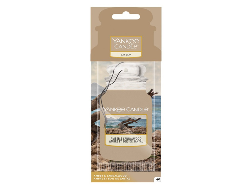 Yankee Candle Amber & Sandalwood vonná visačka 1 ks