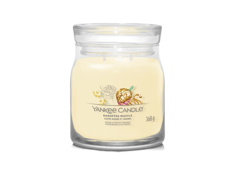 Yankee Candle Banoffee Waffle vonná svíčka Signature 368 g