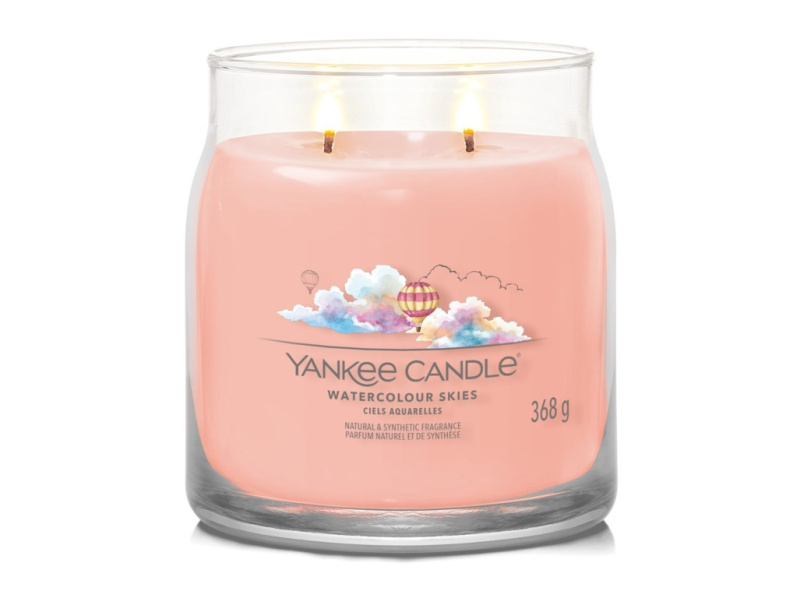 Yankee Candle Watercolour Skies vonná svíčka Signature 368 g