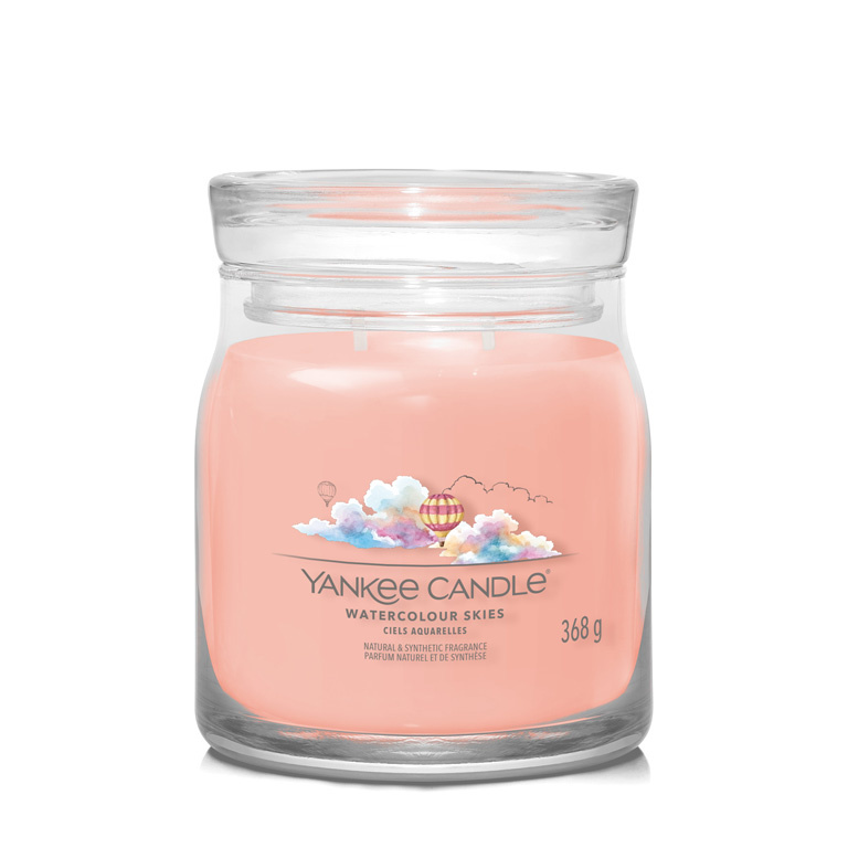 Yankee Candle Watercolour Skies vonná svíčka Signature 368 g