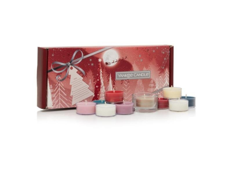Yankee Candle Bright Lights 10 Tea Lights & Holder adventní kalendář 10 ks