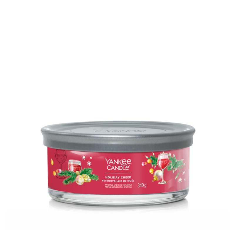 YANKEE CANDLE Signature Tumbler 5 knotů Holiday Cheer 340 g